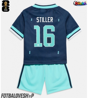 Německo Angelo Stiller #16 Dětské Venkovní Dres MS 2026 Krátký Rukáv (+ trenýrky)